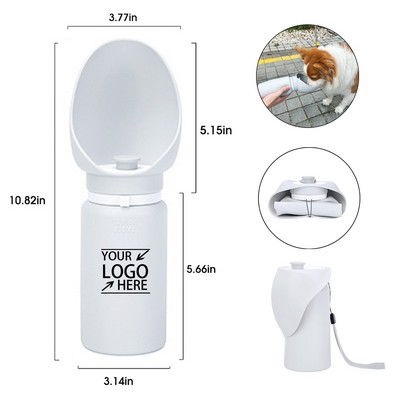 18Oz Silicone Folding Portable Pet Water Bottle