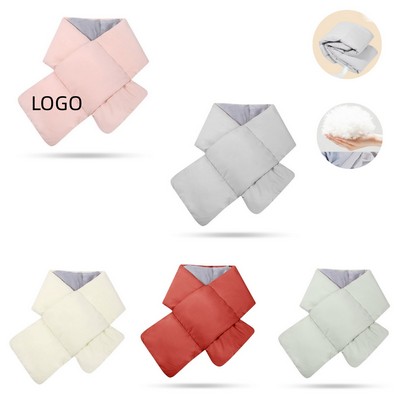 Plush Feather-Silk Cotton Warm Scarf