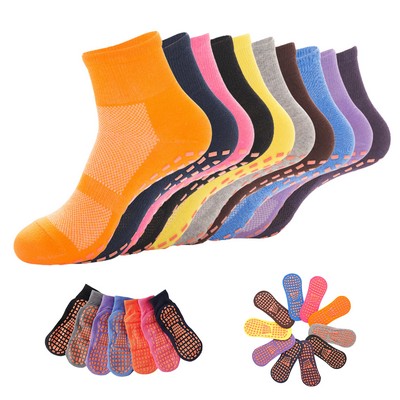 Cushioned Non-Slip Yoga Pilates Grip Socks