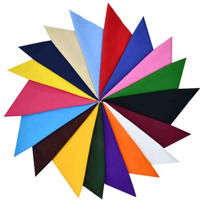 Printed Square Bandana (22"x22")