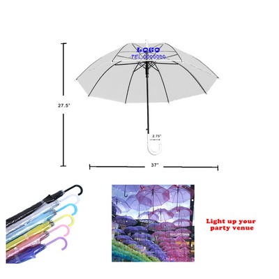 Transparent Long-handle Automatic umbrella