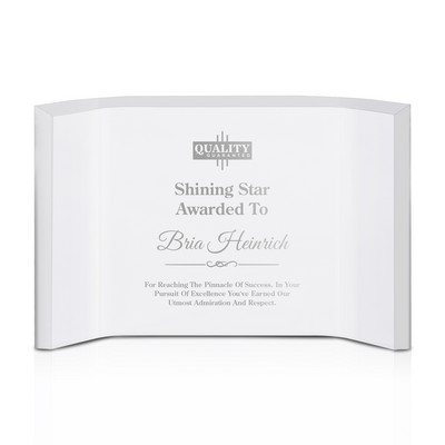 Personalized Freestanding Horizontal Curved Acrylic Award Frame