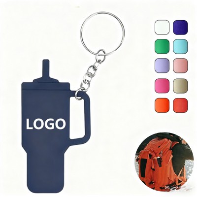 Intrepid Tumbler Shaped Silicone Key Ring