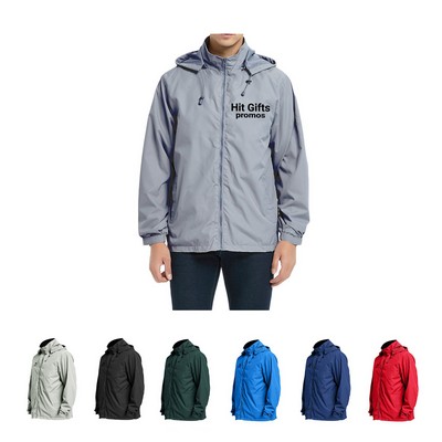 Men's Tall Hooded Raglan Jacket