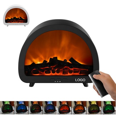 200ml Aromatherapy Essential Oil Diffuser Fireplace Flame Air Humidifier with Remote control