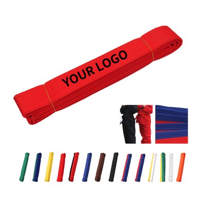 110" Martial Arts Rank Belt With Custom Embroidery