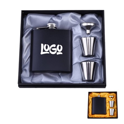 Flask Shot Glass and Funnel Gift Set