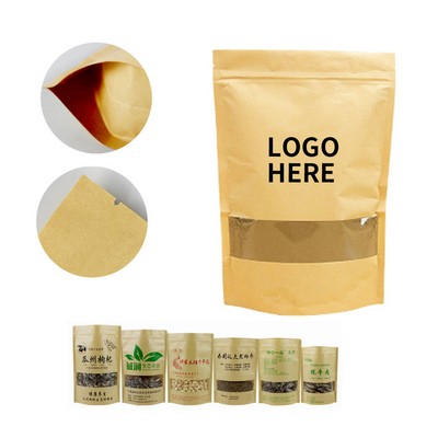 Food-Grade Zipper Kraft Pouches