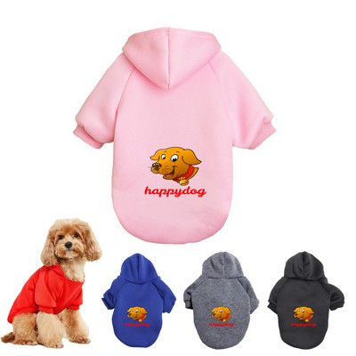 Simple Pet Hoodie Warm Winter Coat for Small Dogs and Cats