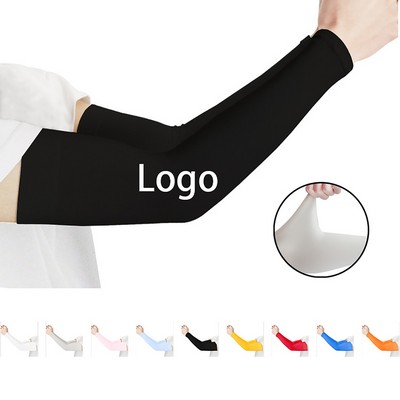 Ice Silk Cooling Sports UV Sun Protection Compression Cover Up Arm Sleeves