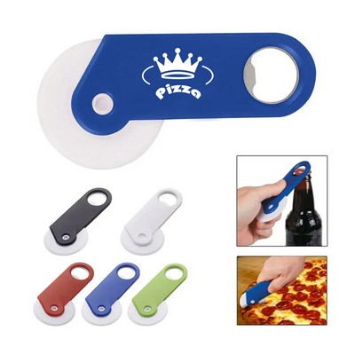 ABS Blade Bottle Opener Pizza Cutter Wheel