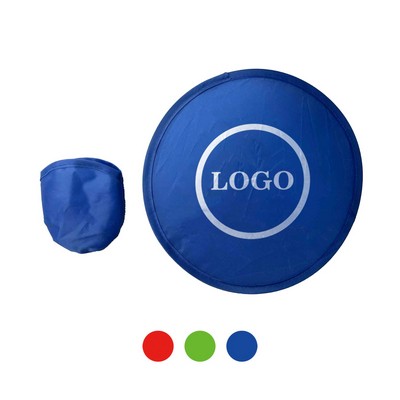 Portable Round Nylon Hand Fan Twist Pop-up Disc Foldable Flying Design Ideal for Outdoor/Events