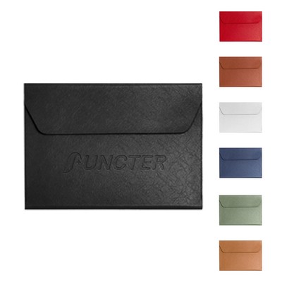 Leather A4 Document Organizer Bag - Portable File Storage Pouch For Office & Travel