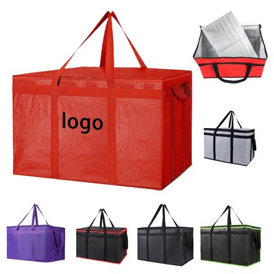 Large Insulated Grocery Tote Bag with Thermal Lining