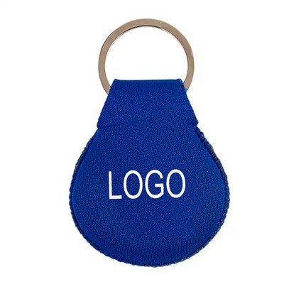 Round Floating Neoprene Keychain