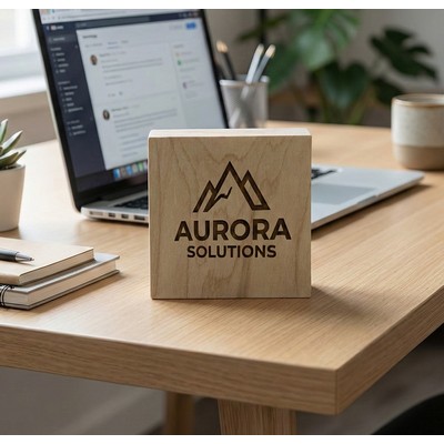 Solid Custom Engraved Display Block-Small Square