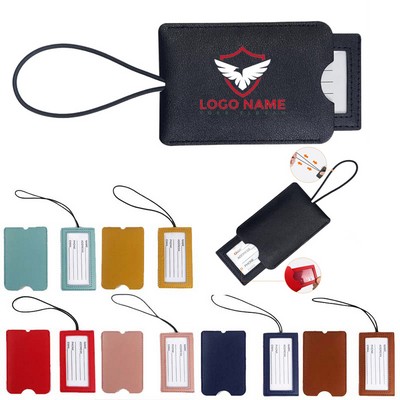 PU Leather Luggage Tag