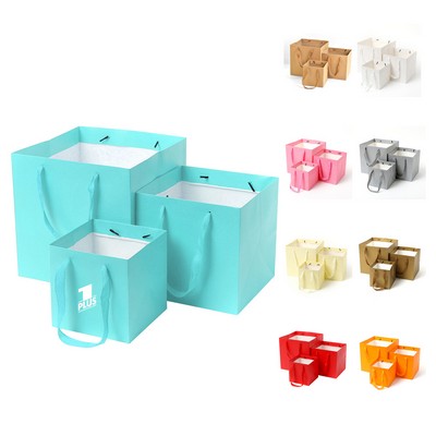 8" X 8" X 8" Matte Laminated Euro Gift Tote Bag