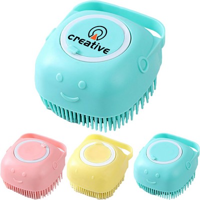 Liquid-Dispensing Silicone Cleaning Brush