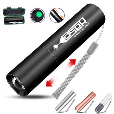 Boxed Zoomable Rechargeable Flashlight