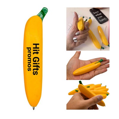 Banana-Shaped Ballpoint Pen