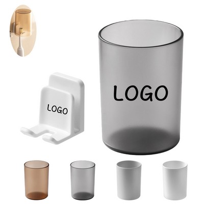 Adhesive Toothbrush Holder & Rinsing Cup Set