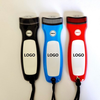 PVC LED Flashlight Fridge Magnet Keychain