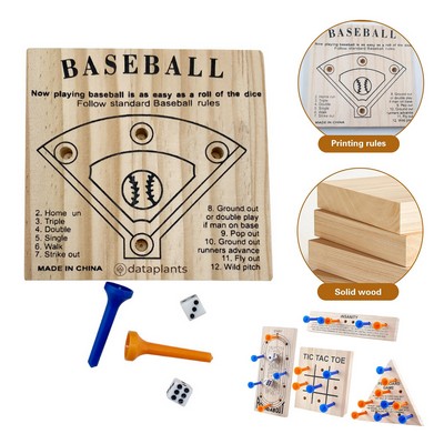 Wooden Peg Game Set 5 Pack with Custom Logo Option