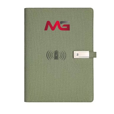 8000mAh Charging NoteBook with USB Drive Gift Set