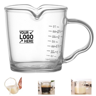 Clear Glass Mini Measuring Cup with Handle
