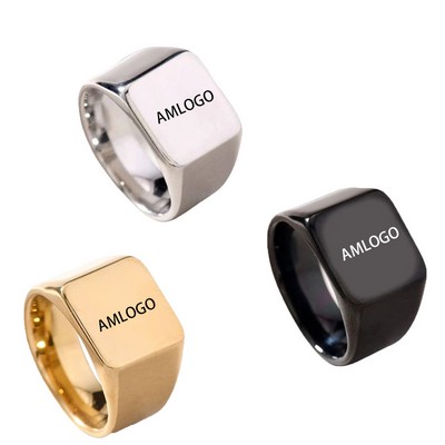 Sleek Stainless Steel Band Ring