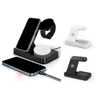 Foldable 4" 1 Wireless Charging Station