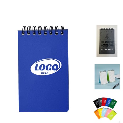 Water Resistant Paper Top Spiral Jotter