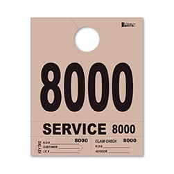 8000-8999 Heavy Brite™ Tan Premium Dispatch Number Tag