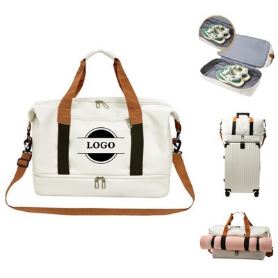 Travel Duffle Bags with Shoe Compartment