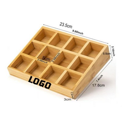 12-Cell Wooden Spice Box