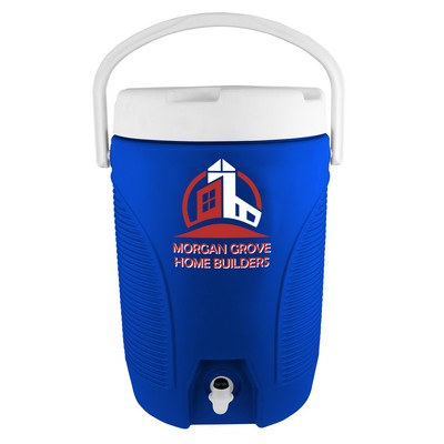 3-Gallon NYC® Atlas Beverage Cooler - Blue
