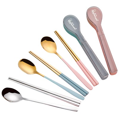 2 Piece Stainless Steel Tableware Set