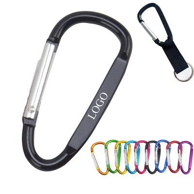 Carabiner with Strap & Split Ring
