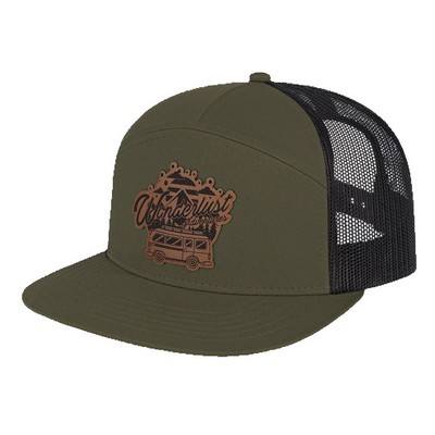 7 Panel Trucker Mesh Back Cap