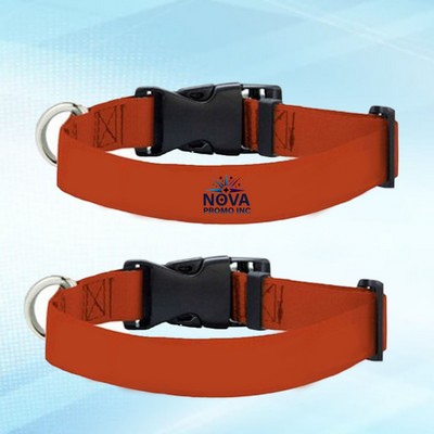 5/8-Inch Wide by 14-Inch Long Eco-Friendly rPET Polyester Pet Collar with Buckle Release