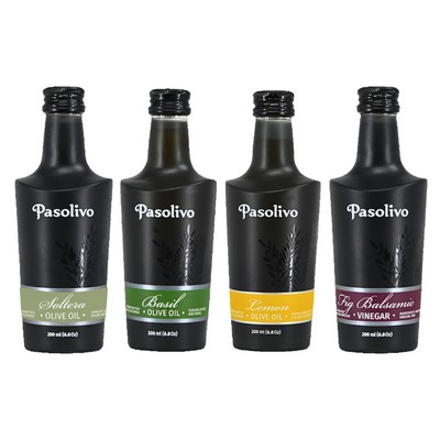 Soltera Extra Virgin Olive Oil, Basil Olive Oil, Lemon Olive Oil & Fig Balsamic