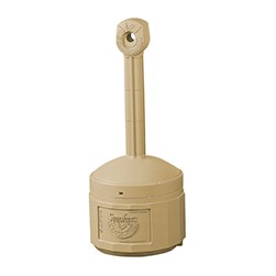 Beige Smokers Cease-Fire Cigarette Butt Receptacle