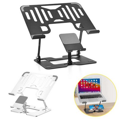 Foldable Adjustable Laptop Stand with Phone Holder