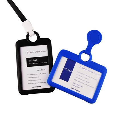 ID Badge Holder with Lanyard