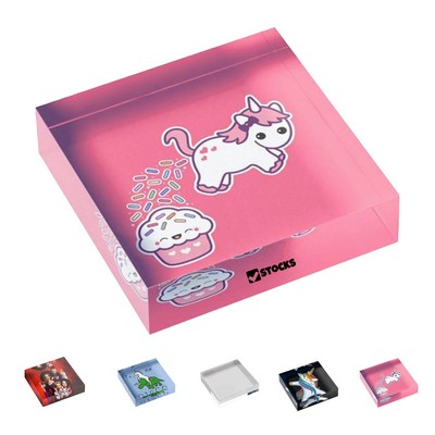 Customized Acrylic Award Block Photo Frame Gift