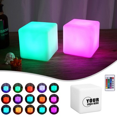 Mini Square PVC LED Night Light for Bedroom