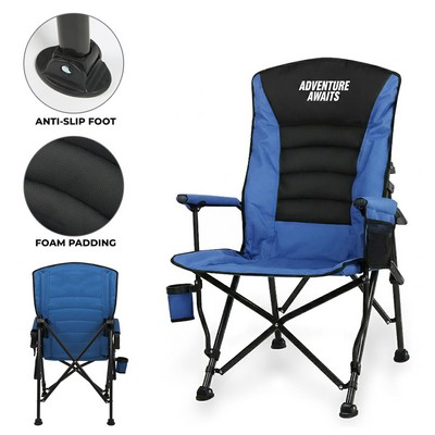 Premium Adjustable Reclining Padded Camping Chair