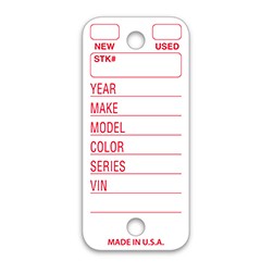 White Form 250 Poly Tag Key Tag