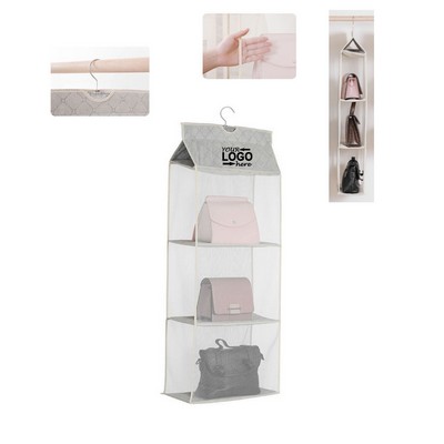 Multi-Compartment Hanging Handbag Organizer